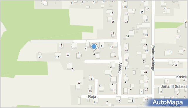 Dulowa, Sienkiewicza Henryka, 4, mapa Dulowa