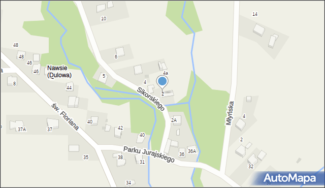 Dulowa, Sikorskiego Władysława, gen., 2, mapa Dulowa