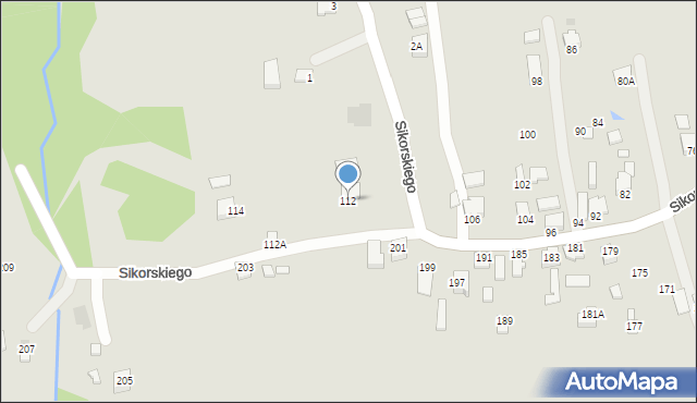 Dynów, Sikorskiego Władysława, gen., 112, mapa Dynów