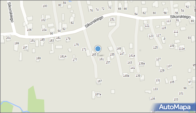 Dynów, Sikorskiego Władysława, gen., 163, mapa Dynów