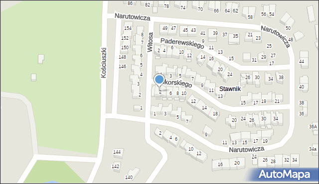 Elbląg, Sikorskiego Władysława, gen., 2, mapa Elbląga