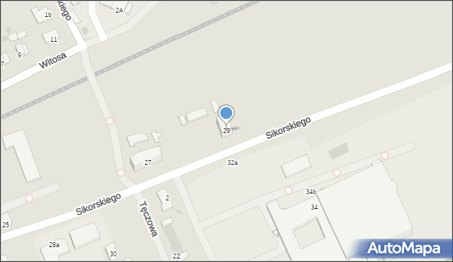 Ełk, Sikorskiego Władysława, gen., 29, mapa Ełku