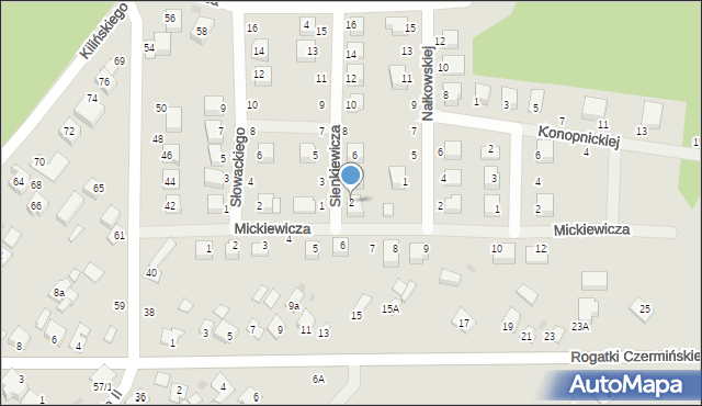 Gąbin, Sienkiewicza Henryka, 2, mapa Gąbin