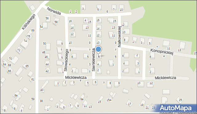 Gąbin, Sienkiewicza Henryka, 6, mapa Gąbin