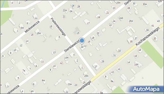 Garbatka-Letnisko, Sienkiewicza Henryka, 14, mapa Garbatka-Letnisko