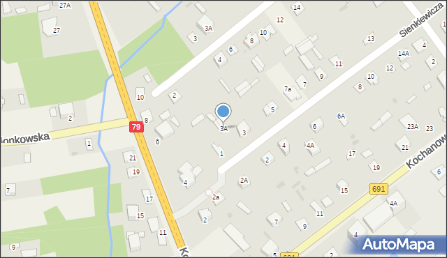 Garbatka-Letnisko, Sienkiewicza Henryka, 3A, mapa Garbatka-Letnisko