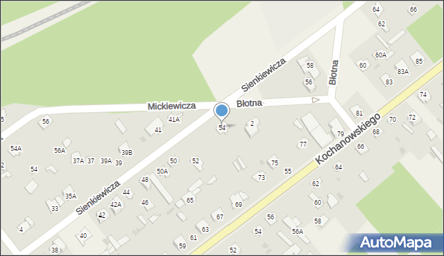 Garbatka-Letnisko, Sienkiewicza Henryka, 54, mapa Garbatka-Letnisko