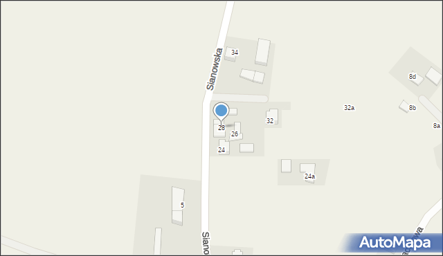 Garcz, Sianowska, 28, mapa Garcz