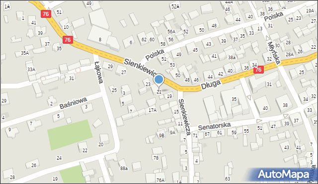 Garwolin, Sienkiewicza Henryka, 21, mapa Garwolin