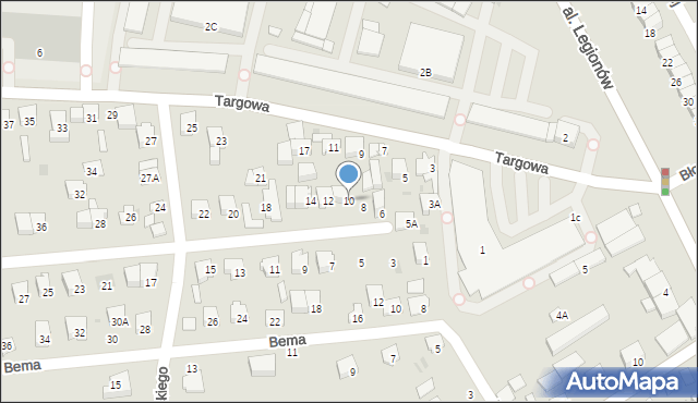 Garwolin, Sikorskiego Władysława, gen., 10, mapa Garwolin