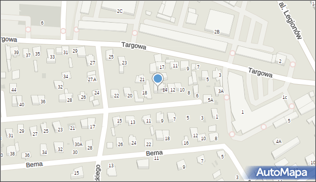 Garwolin, Sikorskiego Władysława, gen., 16, mapa Garwolin