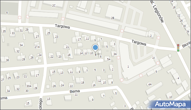 Garwolin, Sikorskiego Władysława, gen., 8, mapa Garwolin