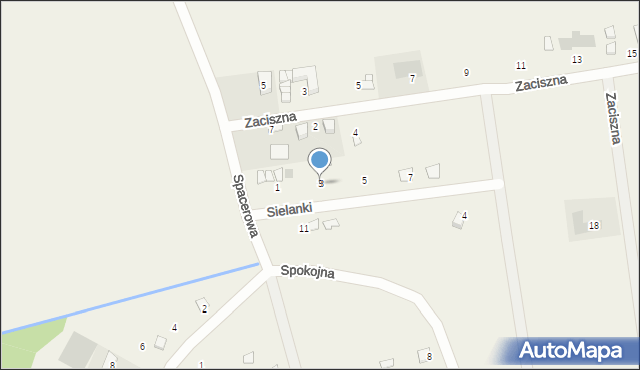 Gąski, Sielanki, 3, mapa Gąski