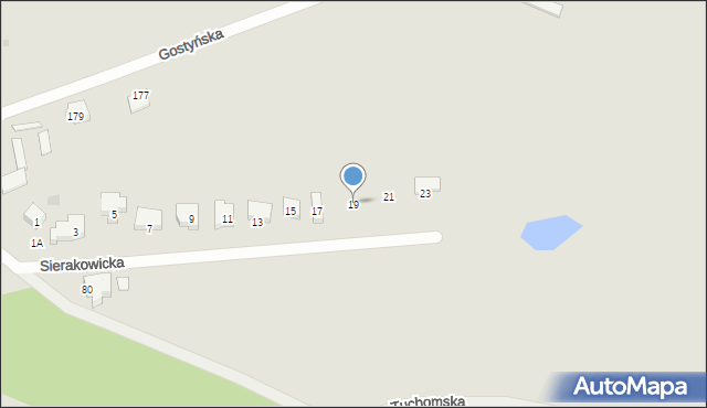 Gdańsk, Sierakowicka, 19, mapa Gdańska