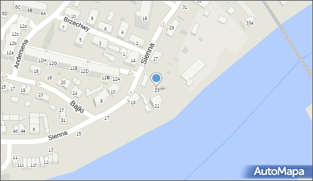 Gdańsk, Sienna, 23, mapa Gdańska