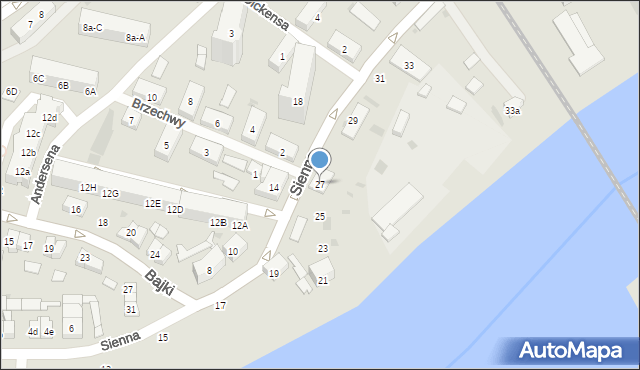 Gdańsk, Sienna, 27, mapa Gdańska