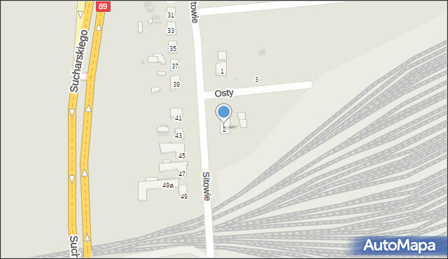 Gdańsk, Sitowie, 2, mapa Gdańska
