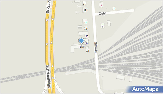 Gdańsk, Sitowie, 49a, mapa Gdańska