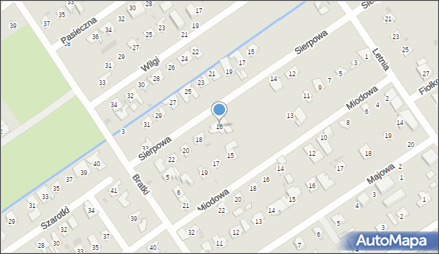 Gdańsk, Sierpowa, 16, mapa Gdańska