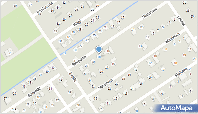 Gdańsk, Sierpowa, 18, mapa Gdańska