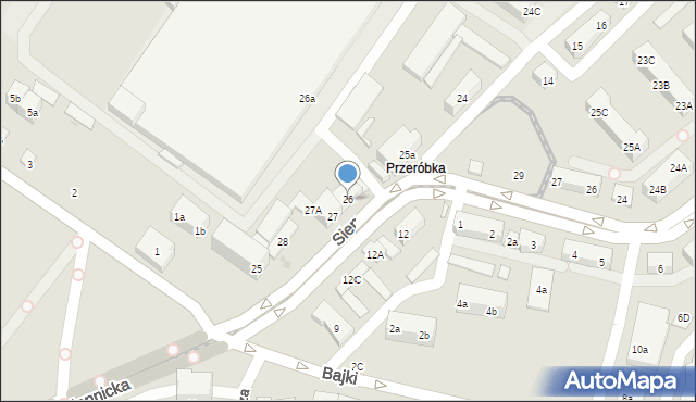 Gdańsk, Siennicka, 26, mapa Gdańska