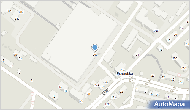 Gdańsk, Siennicka, 26a, mapa Gdańska