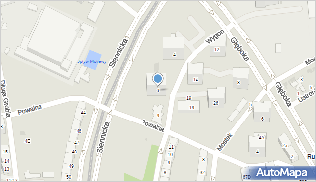 Gdańsk, Siennicka, 3, mapa Gdańska