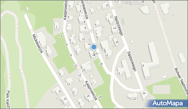 Gdynia, Sienkiewicza Henryka, 14, mapa Gdyni