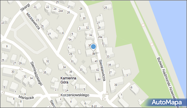 Gdynia, Sienkiewicza Henryka, 38, mapa Gdyni