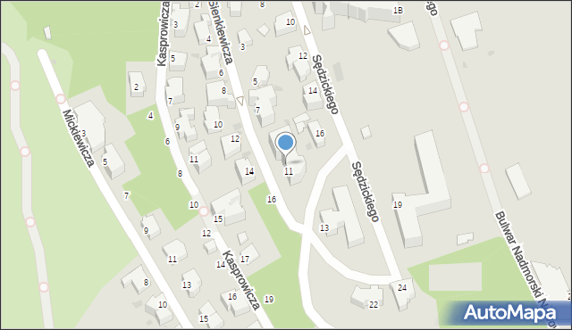 Gdynia, Sienkiewicza Henryka, 9, mapa Gdyni