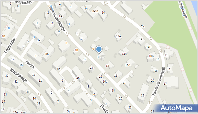 Gdynia, Sieroszewskiego Wacława, 11, mapa Gdyni