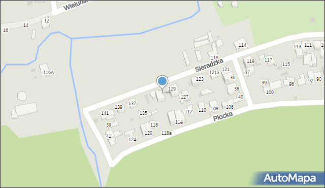 Gdynia, Sieradzka, 131, mapa Gdyni