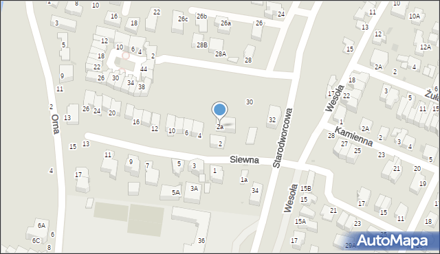Gdynia, Siewna, 2a, mapa Gdyni