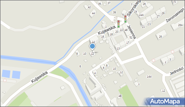 Gliwice, Sikorskiego Władysława, gen., 12, mapa Gliwic