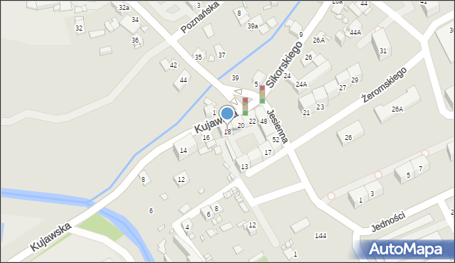 Gliwice, Sikorskiego Władysława, gen., 18, mapa Gliwic