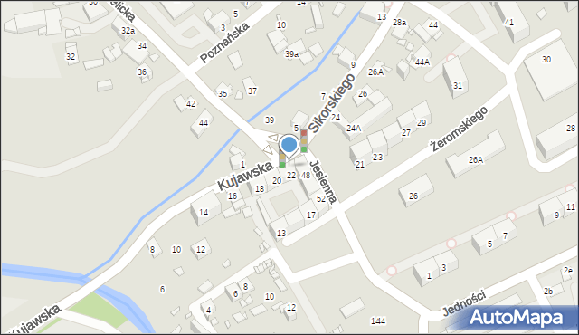 Gliwice, Sikorskiego Władysława, gen., 20a, mapa Gliwic