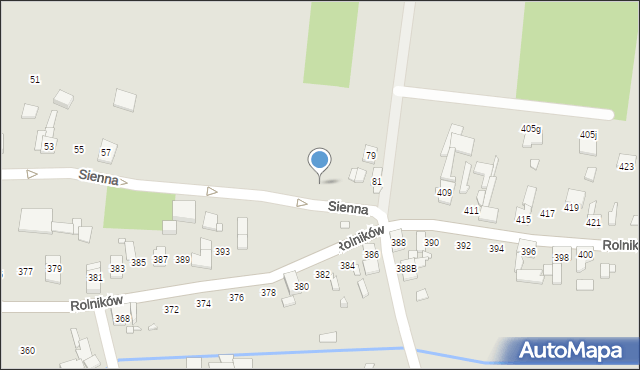 Gliwice, Sienna, 75, mapa Gliwic