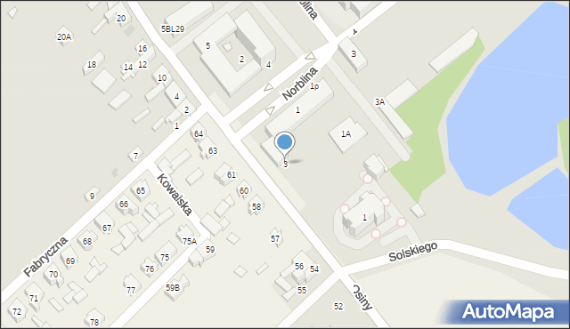 Głowno, Sikorskiego Władysława, gen., 3, mapa Głowno