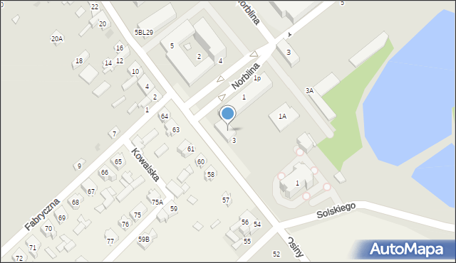 Głowno, Sikorskiego Władysława, gen., 3A, mapa Głowno