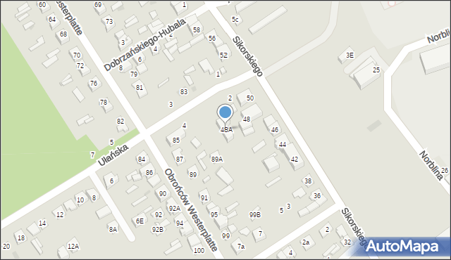 Głowno, Sikorskiego Władysława, gen., 48A, mapa Głowno