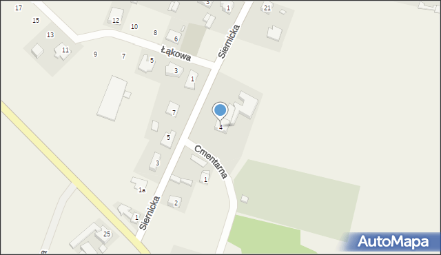 Głuchowo, Siernicka, 4, mapa Głuchowo