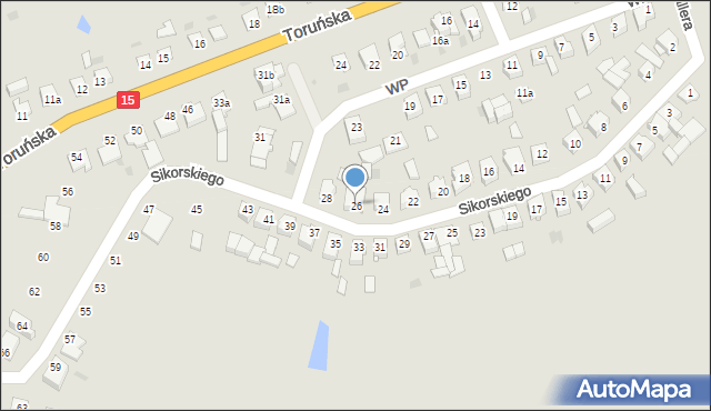 Gniewkowo, Sikorskiego Władysława, gen., 26, mapa Gniewkowo