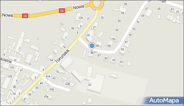 Gniewkowo, Sikorskiego Władysława, gen., 69, mapa Gniewkowo