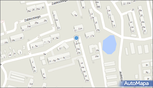 Gniezno, Sikorskiego Władysława, gen., 10, mapa Gniezna