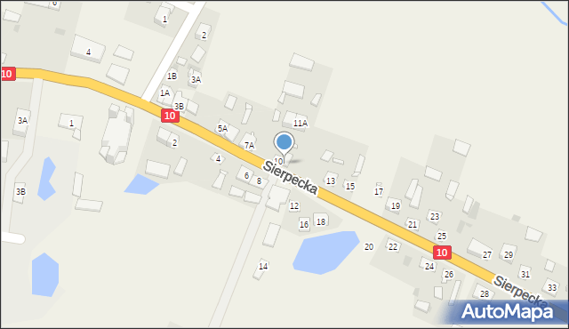 Gójsk, Sierpecka, 11, mapa Gójsk
