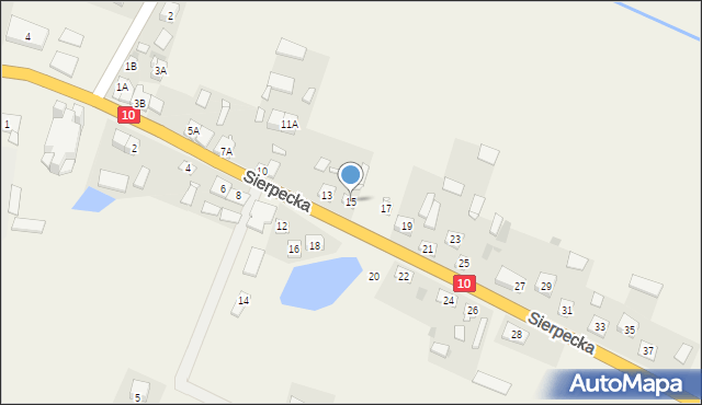 Gójsk, Sierpecka, 15, mapa Gójsk
