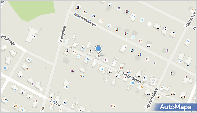 Goleniów, Sikorskiego Władysława, gen., 9, mapa Goleniów