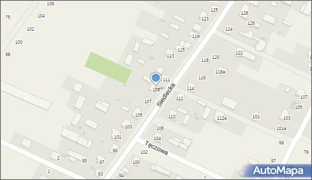 Golice, Siedlecka, 109, mapa Golice