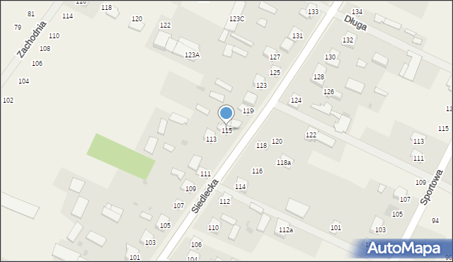 Golice, Siedlecka, 115, mapa Golice