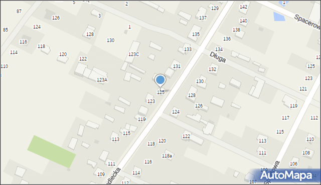 Golice, Siedlecka, 125, mapa Golice
